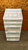 5 Drawer Plastic Storage Unit on Wheels - Notes - 2