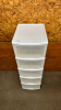 5 Drawer Plastic Storage Unit on Wheels - Notes - 2