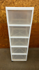 5 Drawer Plastic Storage Unit on Wheels - Notes - 5