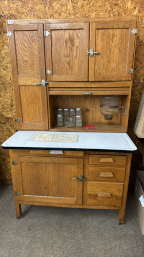 Sellers Oak Kitchen Cabinet - See Notes