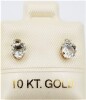 10KT Yellow Gold & CZ Earring- See Notes