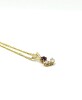 10KT Yellow Gold Pendant w/Silver Chain - Note