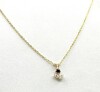 10KT Yellow Gold Pendant w/Silver Chain - Note - 2