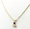 10KT Yellow Gold Pendant w/Silver Chain - Note - 3