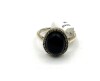 Sterling Silver Natural Black Onyx Ring, Size 7 - 2