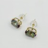 14KT Yel. Gold Natural Mystic Quartz Earring-Note - 2