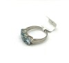 Sterling Silver Natural Blue Topaz Ring, Size 7 - 2