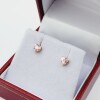 14KT Yellow Gold Natural Pink CZ (0.85ct) Earring - 3