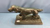 15" Long Metal Retriever Figurine - 2