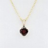 10KT Yellow Gold Natural Garnet & Moonstone-Note - 2