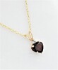 10KT Yellow Gold Natural Garnet & Moonstone-Note - 3