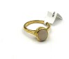 Gold Plated Sterling Silver Opal Ring, Size 6.75 - 2