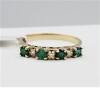 10KT Yellow & White Emerald with Diamond Ring-Note - 3