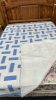 Blue & White Quilt - 67"x84" - See Notes - 3