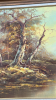 Autumn Scene on Canvas by F. Holler 42"W x 30"H - 3