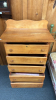 5 Drawer High Boy Dresser 30"W x 18"D x 52"H - 5