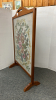 Needle Point Replica Fire Screen 22"W x 34"H - 3