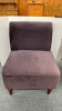 Purple Upholstered Chair - 2