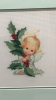 Christmas Angel Needlepoint Picture 15"W x 17"H - 2