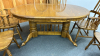 Oak Dbl Pedestal Table&6 Windsor Style Chairs-Note - 2