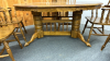 Oak Dbl Pedestal Table&6 Windsor Style Chairs-Note - 3