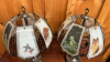 Pair of Touch Lamps with Wildlife Glass Panels - 8