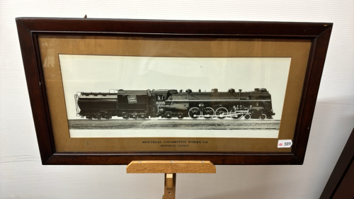 Canadian National Locomotive Print 30"W x 15"H