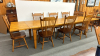 Pine Kitchen Table & 8 Spindle Back Chairs -Notes - 2