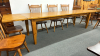 Pine Kitchen Table & 8 Spindle Back Chairs -Notes - 3