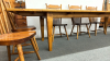 Pine Kitchen Table & 8 Spindle Back Chairs -Notes - 5