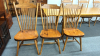 Pine Kitchen Table & 8 Spindle Back Chairs -Notes - 7