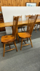 Pine Kitchen Table & 8 Spindle Back Chairs -Notes - 9