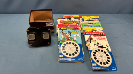 View Master Stereoscope &Approx 12 Packs of Slides