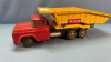 H&S Tin Dump Truck 15"L - Played With - 2