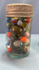 Pint & Quart of Various Sized Marbles - 5