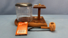 Wooden Pipe Stand with Tobacco Jar & Corn Cob Pipe - 2