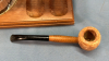 Wooden Pipe Stand with Tobacco Jar & Corn Cob Pipe - 7