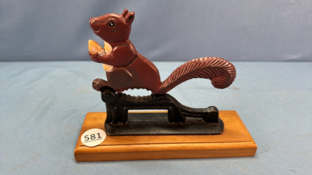 Metal Squirrel Nut Cracker 6"L