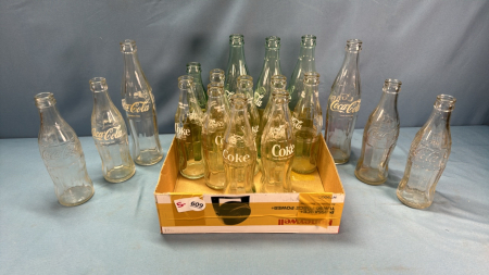 Coca-Cola Glass Bottles - Approx. 18