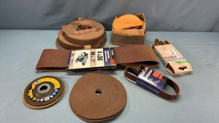 Quantity of Sanding Discs, Belts, Wheels etc