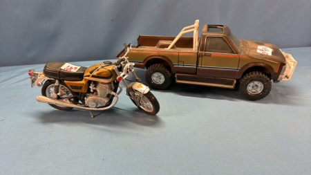 Ertl GMC Pickup with Motorcycle - See Notes