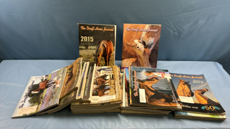 Approximately 29 Issues of Draft Horse Journal