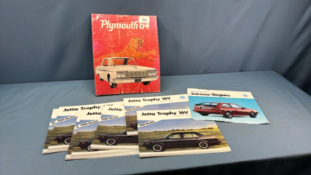 1964 Plymouth Brochure & (7) VW Advertisements