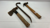 Hatchet, Claw hammer & 17" Wrecking Bar