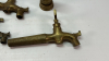 (3)Brass Taps, Brass Hose Nozzle & Brass Coat hook - 2