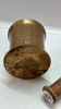 Brass Mortar & 8" Wooden Pestle - 6