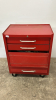 3 Drawer Rolling Tool Box with contents - Notes - 3