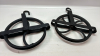 (2) Metal 9" Pulleys - 4