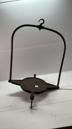 Hanging Brass & Steel Platform 16"W x 19"H