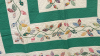 White & Flowered Quilt 72" x 80" - 2